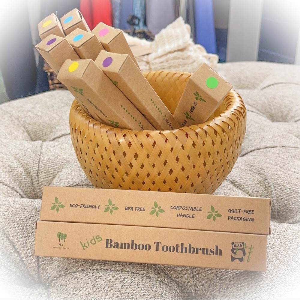 🌳Mother Earth Bamboo Toothbrush Kids🌳